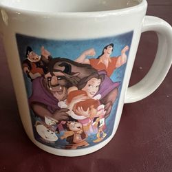 Vintage Beauty and the Beast large 10th anniversary  coffee mug 