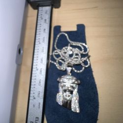 925 Silver Chain And Jesus Pendant
