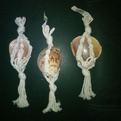 Loop Hanging Macrame Shell Holder