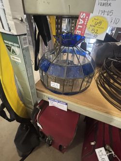 Blue light fixture