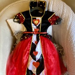 FREE!! ❤️QUEEN OF HEARTS❤️ Halloween Costume Size2T