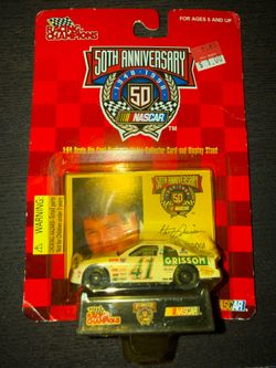 Racing Champions 50th Anniv NASCAR Steve Grissom #41 1998 Chevy 1:64 w/ Stand