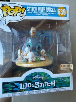 Funko Pop! Disney Lilo & Stitch No.639 Stitch w/ Ducks Vinyl Figure Exclusive