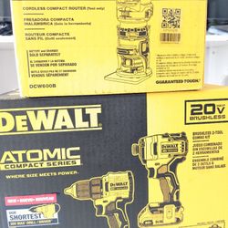 20V Max DeWalt ATOMIC Combo + XR Compact Router 