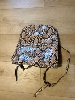 Snake Print Mini Backpack