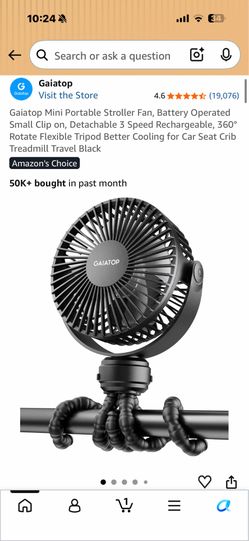 Rotating portable fan