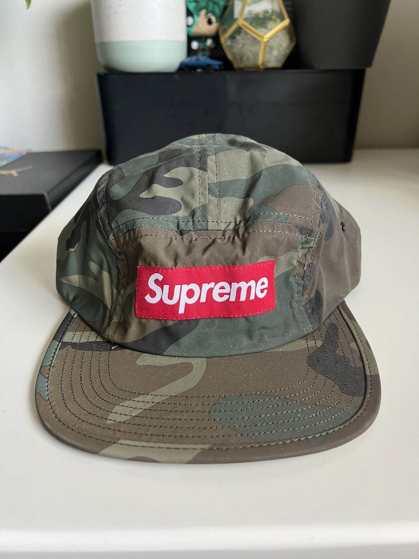 NEW Supreme Reflective Camo Camp Woodland Green Olive SS2018