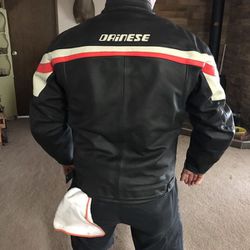 Dianese leather riding jacket