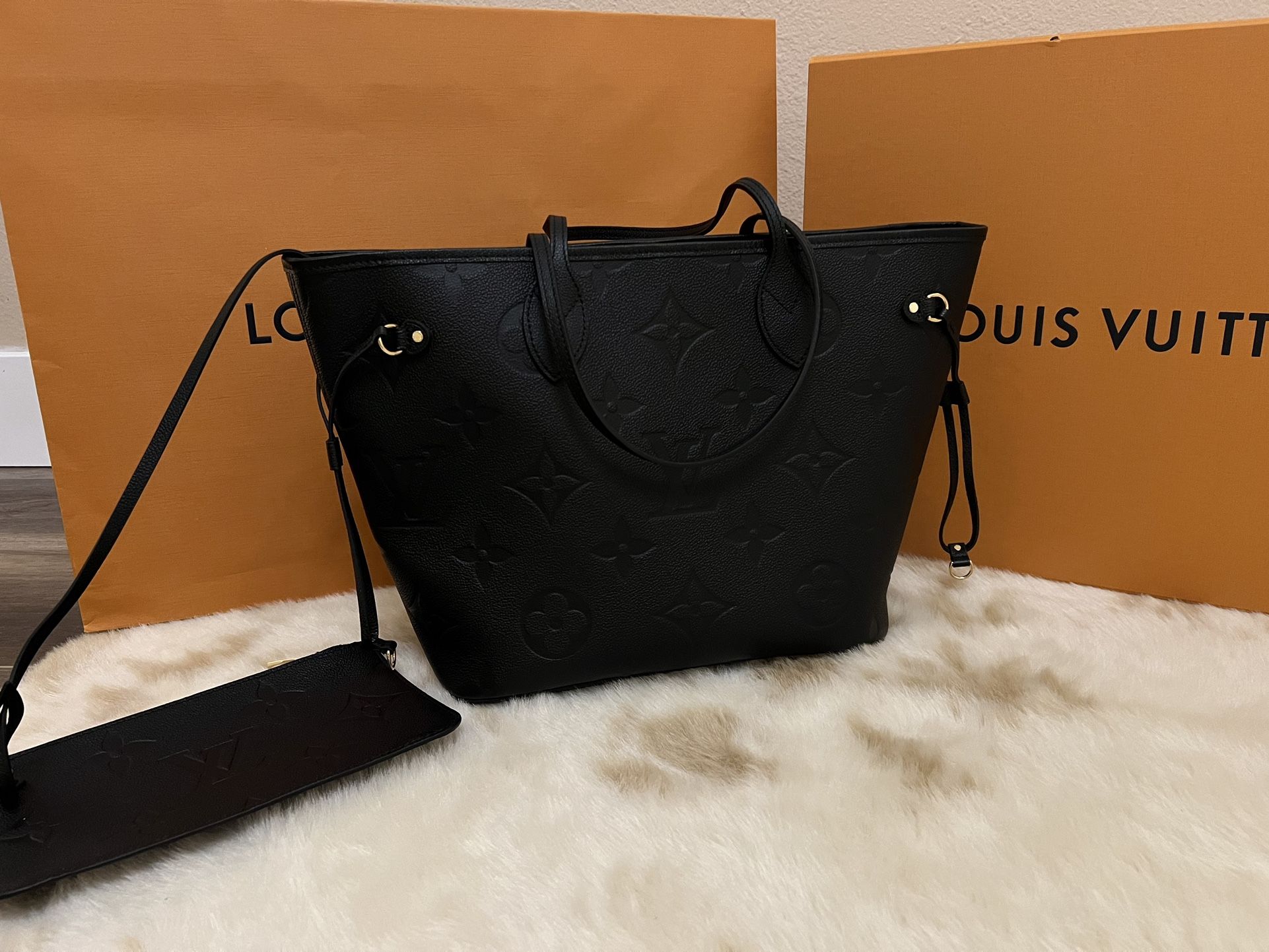 Louis Vuitton Neverfull Empreinte Tote Bag