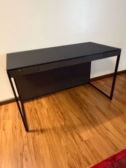 BDI Furniture Sequel 20 6101-48” Office Desk for Home or Office with Back Panel, Wire Management, Keyboard Drawer, Power Management, Satin-Etched Temp