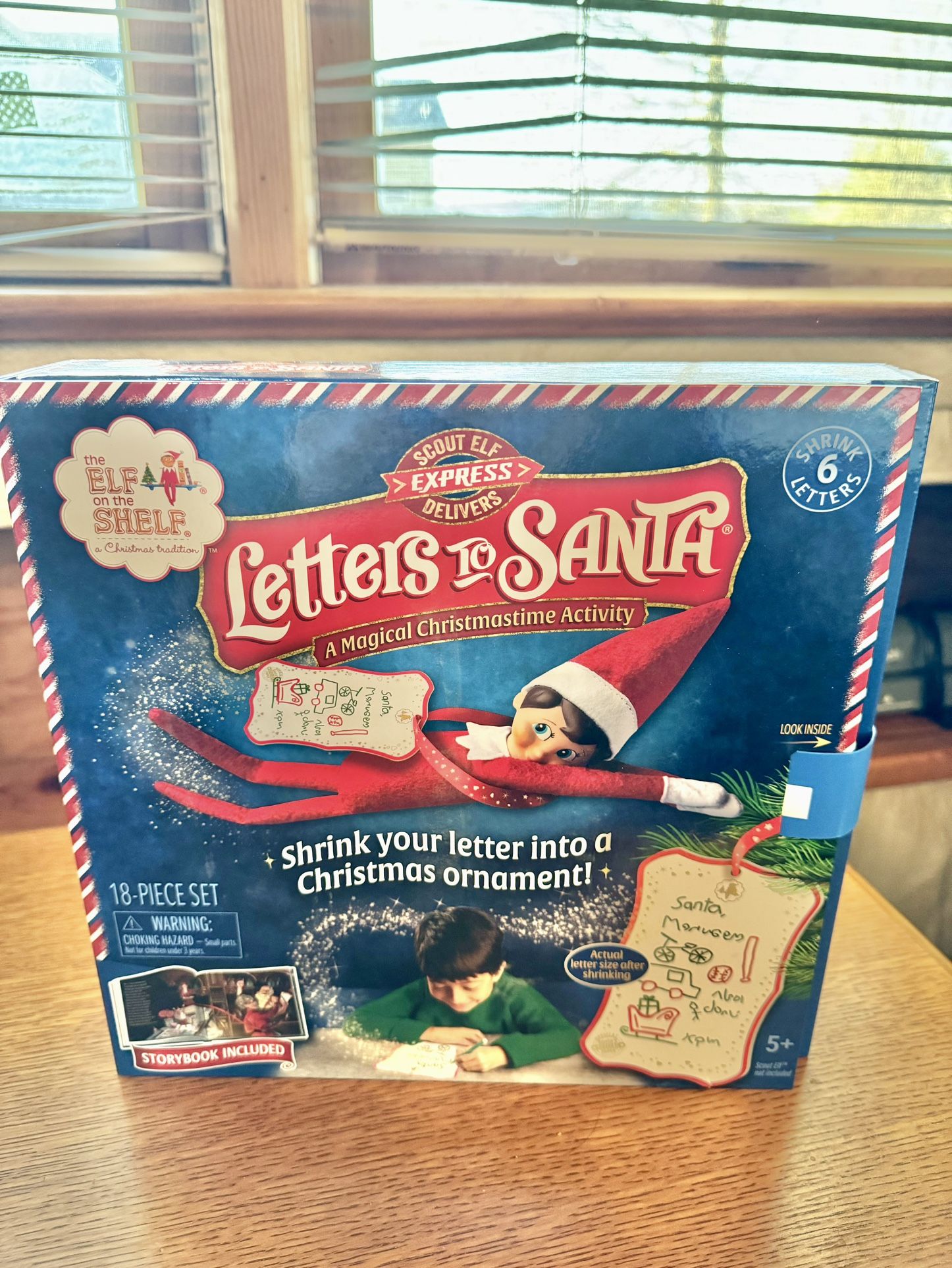 NIB Elf on the Shelf LETTERS TO SANTA Shrinky Dink Ornament with Hard Cover Book