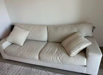 Beige Fabric Sofa - move out sales