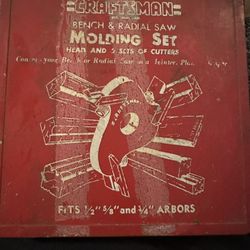 Vintage Craftsmen Bench And Radial Saw Molding Set