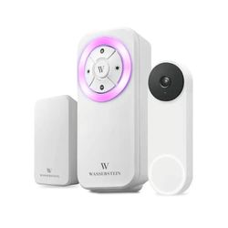 Wasserstein - Nest Doorbell Chime with Wired Transmitter (White) for Google Nest Doorbell - NEW