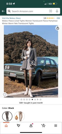 NEW Women’s Fleece Translucent Tights Size L/XL