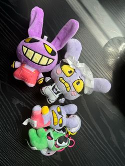 Jax mini Plushies & Ribbit Keychain - Amazing Digital Circus