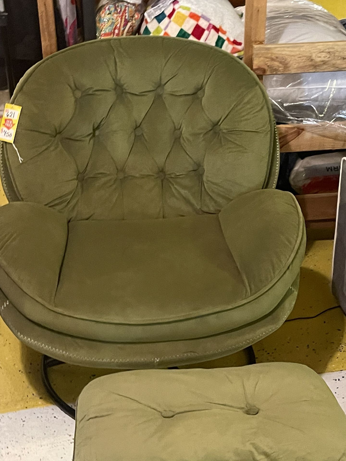 Chair with ottoman