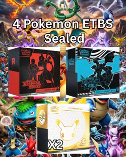 4 pokemon Etb (sealed)