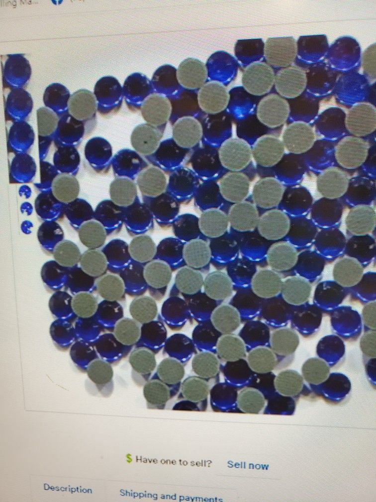 Rhinestones 3mm/10ss SAPPHIRE BLUE Hot Fix Iron On 1 Gross 144 Pieces