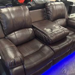 Reclining Sofa With LED