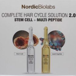 NordicBiolabs Complete Hair Cycle Solution 2.0 Multi-Peptide Hair Treatment 20ct
