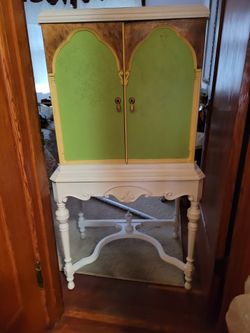 Antique Painted Cupboard