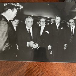 Historical Gorby 7“ X 9“ Vintage Black-And-White Photograph