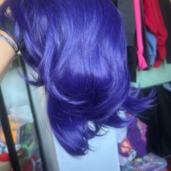 DARK PURPLE SHORT WIG