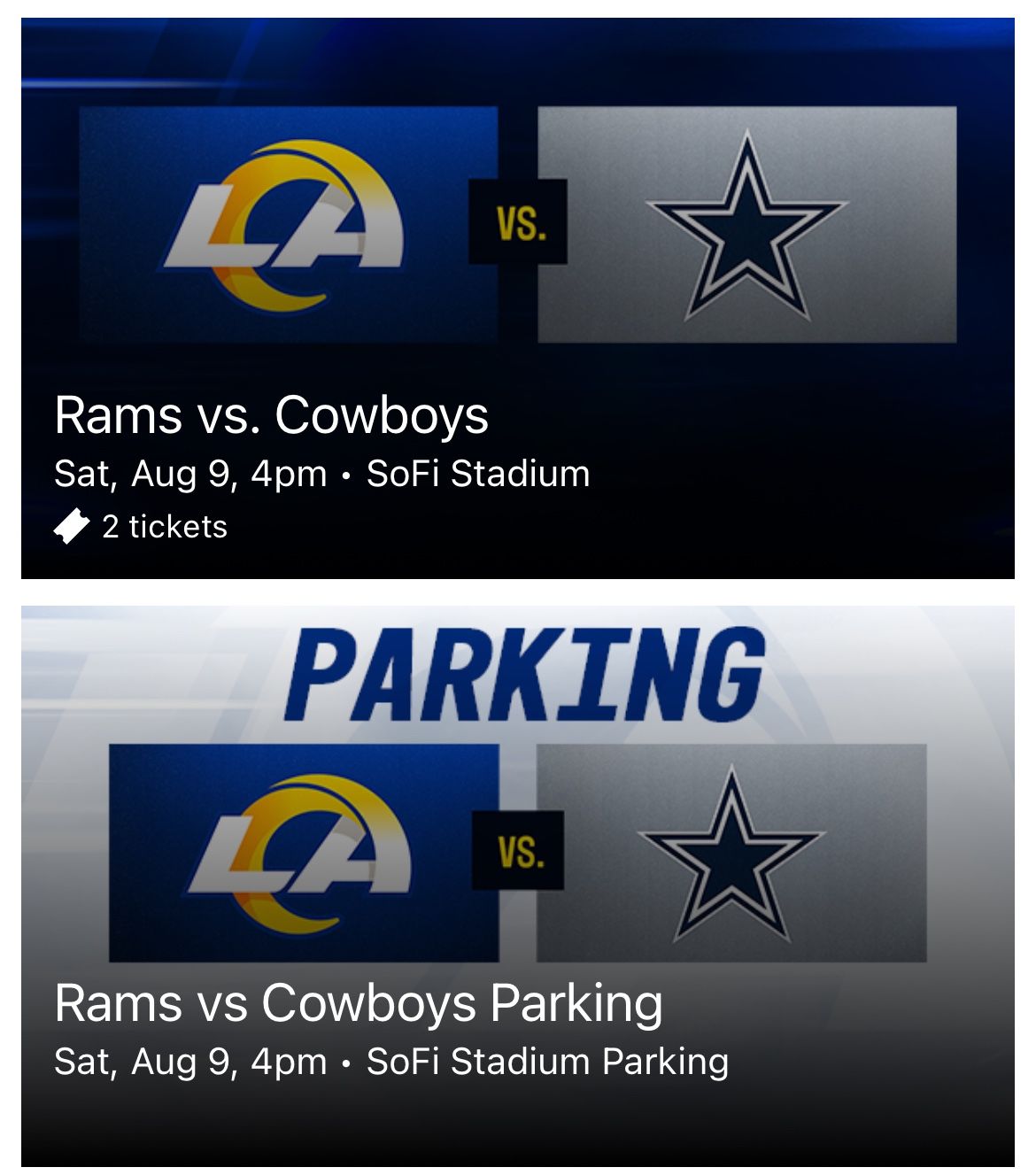 RAMS VS. COWBOYS