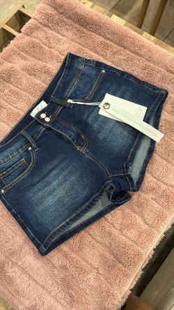 New denim shorts