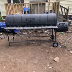 Double Barrel & Rack Offset Smoker