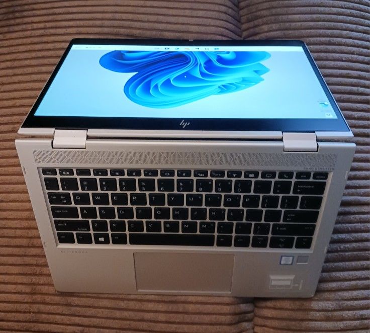 Touchscreen HP EliteBook X360 Laptop/Tablet Intel Core i7-8665u 16 GB RAM 256 GB SSD Webcam 1080P LCD USB C Thunderbolt Port Windows 11 Professional