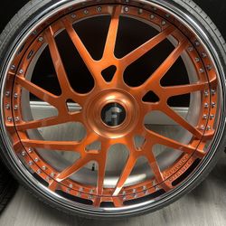 28” ROSE GOLD FORGIATO TWISTED MAGLIAS FOR SALE !!