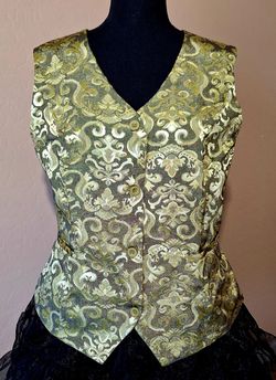 Womens Waistcoat Vest Size 2XL Steampunk Renaissance Medieval Gothic Pirate Cosplay Profesional Work