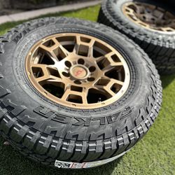Toyota Tacoma 4runner Tundra Sequoia rims tires 17’’ TRD PRO bronze wheels gold FJ Cruiser 6x139