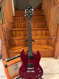 Epiphone SG (Upgraded EMG’s) w/ Orange Crush 12 Amp