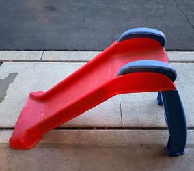 Kids Plastic Toddler Slide Red and Blue