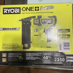 Battery Powered Ryobi Brad Nailer In The Box( Not Open Yet) . Tools Only.