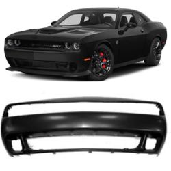 New Front Bumper for Dodge Challenger SRT Hellcat 2015 to 2022 No Grilles No Fog Lights Primed 
