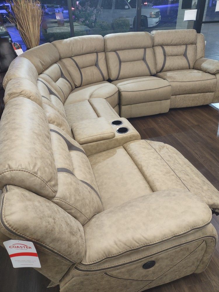 AUTOMATIC RECLINING SECTIONAL SOFA SET