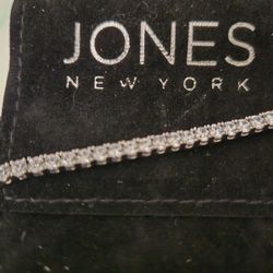 Elegant Silver Tone Tennis Bracelet