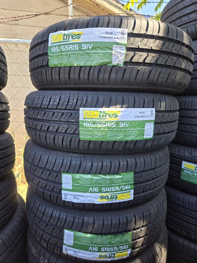 195 65 15 Vendo Set De Llantas NUEVAS De La Marca ✅️ TBB Tires
