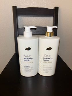 Dove shampoos and conditioners
