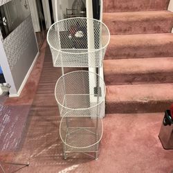 3 Tier Wire Mesh Basket Stand