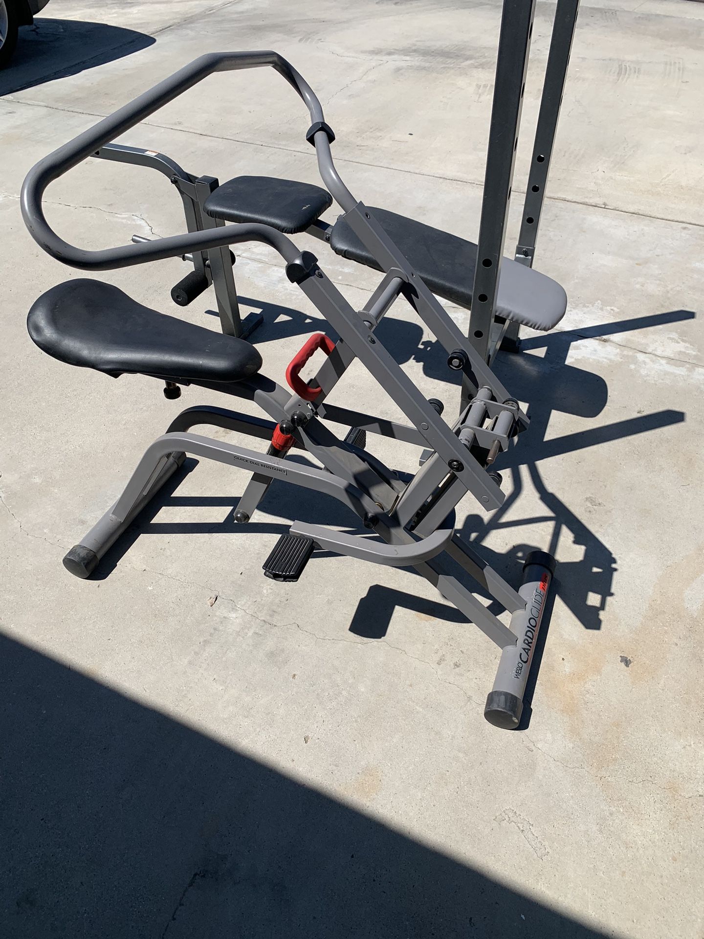 Weslo Cardio Glide Plus & Decline Small Bench Press No Weights Or Bars