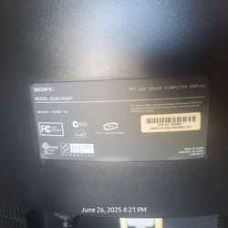 Free 19 Display Monitor SONY 