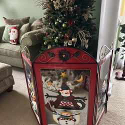 Christmas Fireplace Decoration