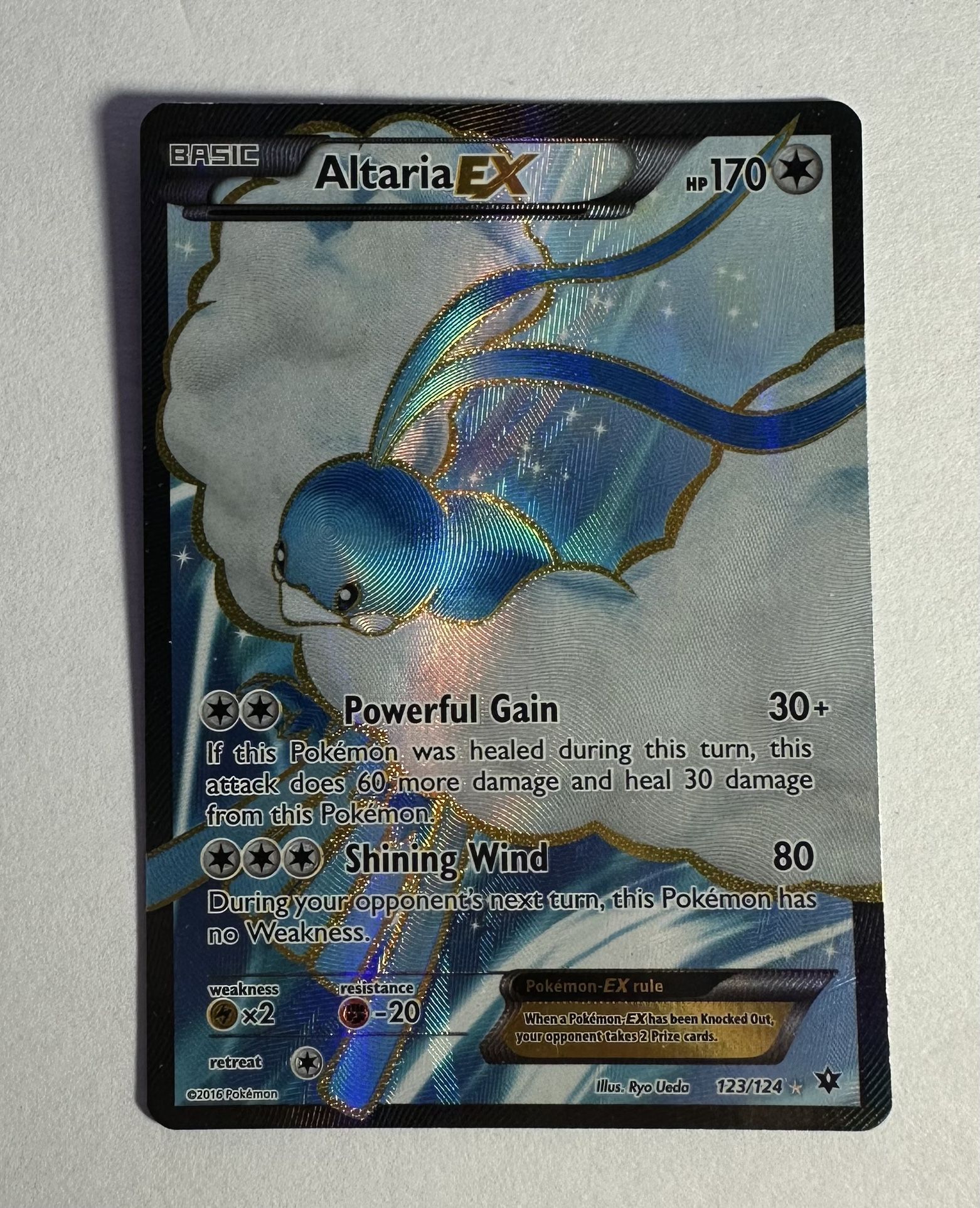 Pokémon Altaria EX 123/124 Full Art Ultra Rare Fates Collide **LP