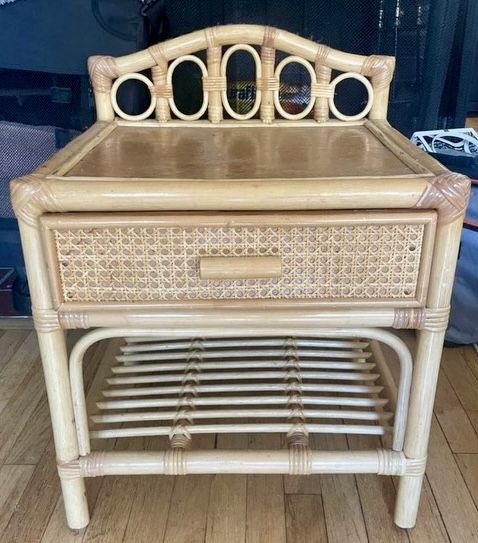 Rattan End Table