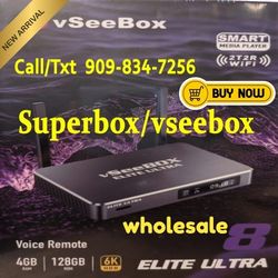 VSEEBOX V3PLUS VSEE BOX ELITE ULTRA SUPER TV BOX NEW ARRIVAL 2025 WHOLESALE DIRECT SUPERBOX SUPER BOX 1 YEAR WARRANTY !!